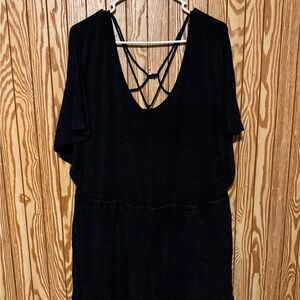 American Eagle Outfitters Black Strappy Jumpsuit